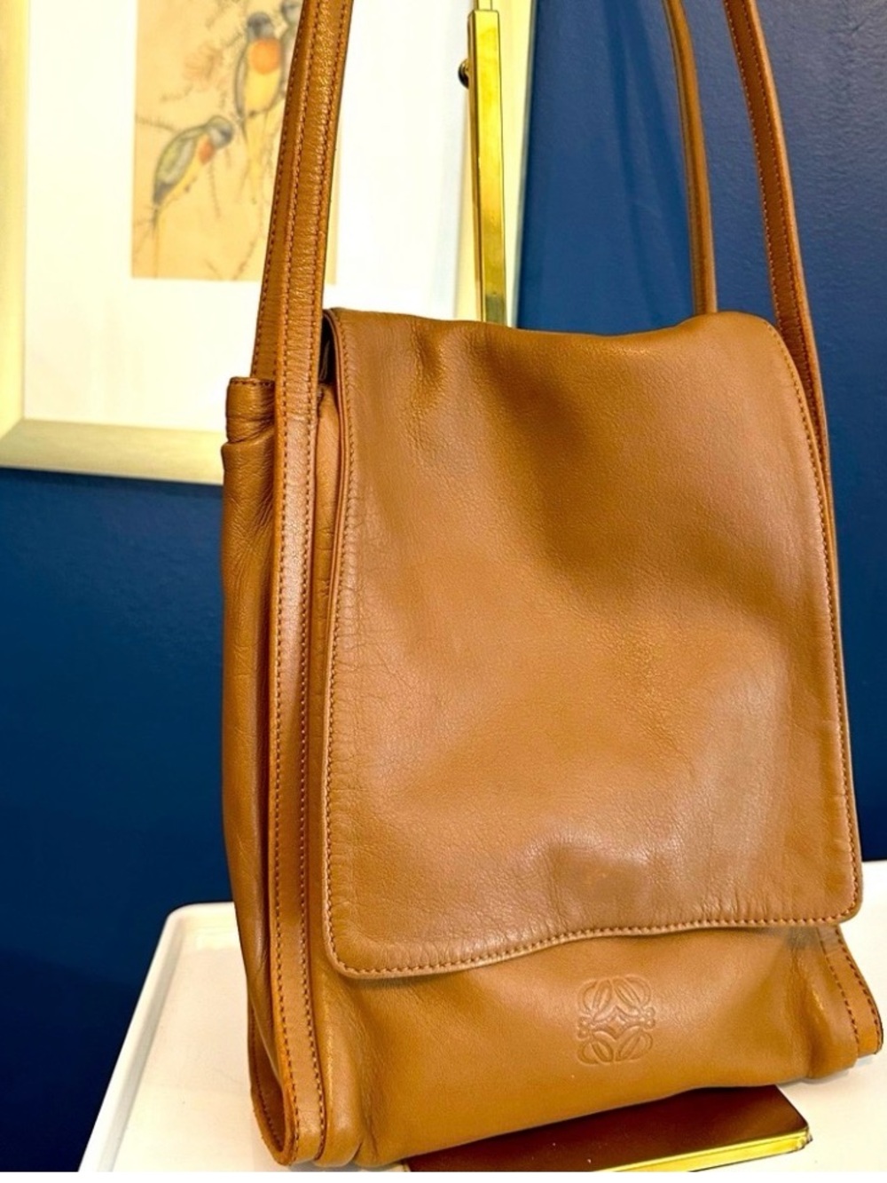 Loewe Madrid Caramel Nappa Shoulder Bag